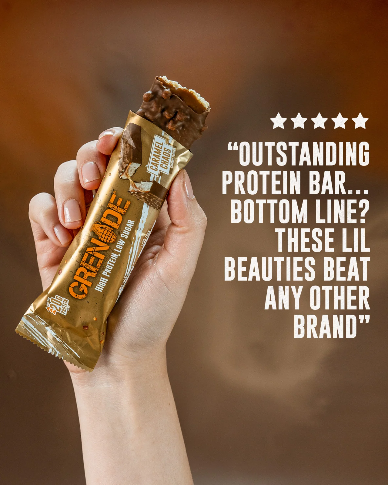 Caramel Chaos Protein Bar - Image 7
